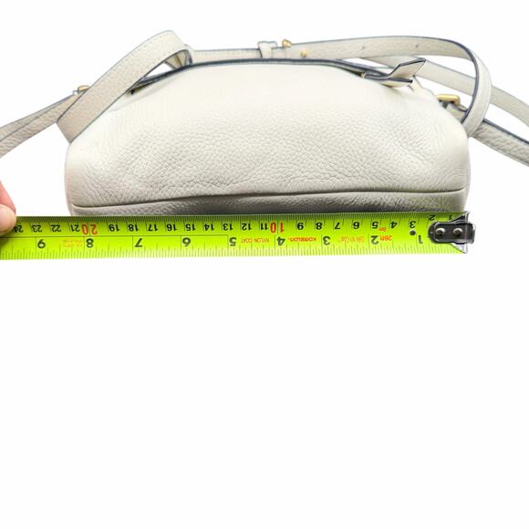 Vera Bradley Cream Pebbled Leather Crossbody Floral Lined Small Bag - Picture 4 of 10